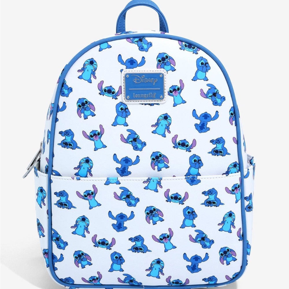 Loungefly Disney Lilo & Stitch Poses Allover Print Mini Backpack